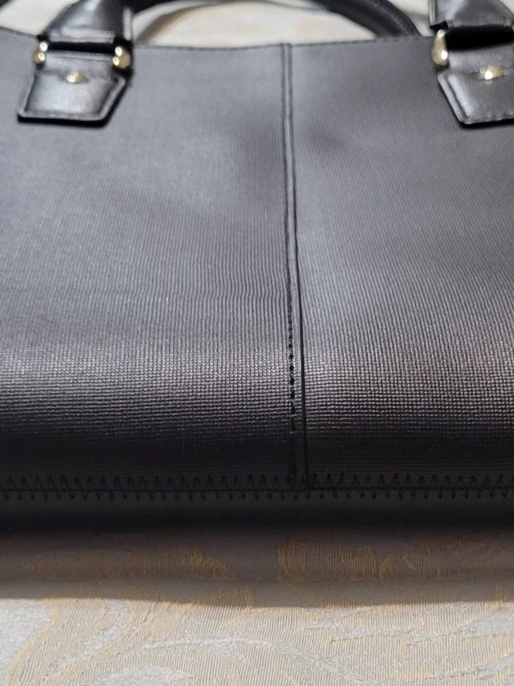 BOSTANTEN Leather Nylon Briefcase Laptop Bag with Sholder Strap 15 